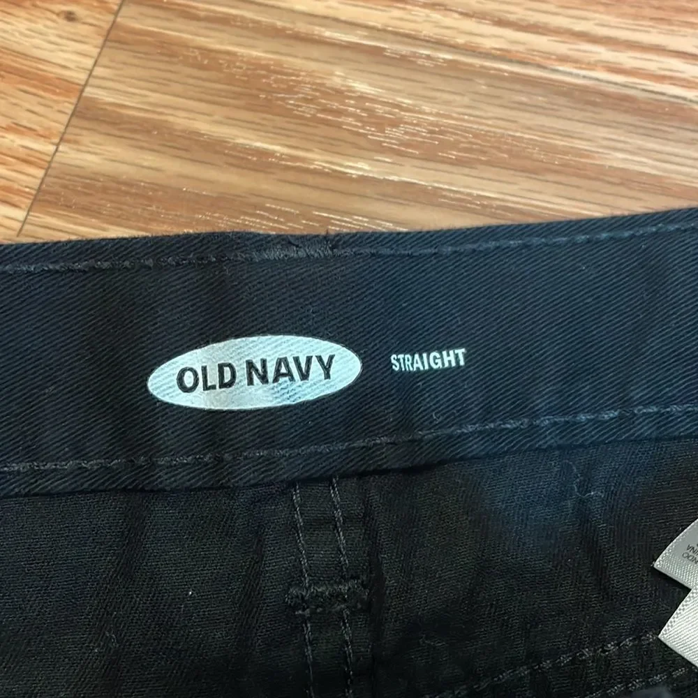 Old Navy Boy’s Straight Black Jeans, 8